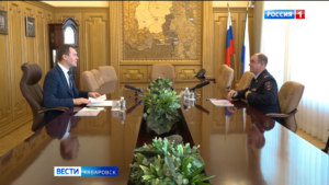 Глава региона провёл встречу с новым начальником Дальневосточного юридического института МВД
