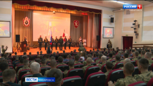 Отдельный батальон оперативного назначения отметили почётной грамотой Верховного главнокомандующего