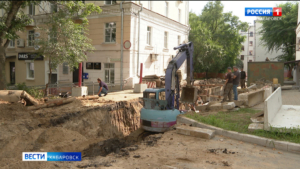 В Хабаровске изменилась схема проезда по улице Дикопольцева: движение транспорта ограничено