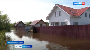 Гребень паводка с реки Уссури вышел к Амуру у Хабаровска