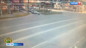 Ребёнка на самокате сбили на перекрёстке улиц Флегонтова и Павла Морозова в Хабаровске