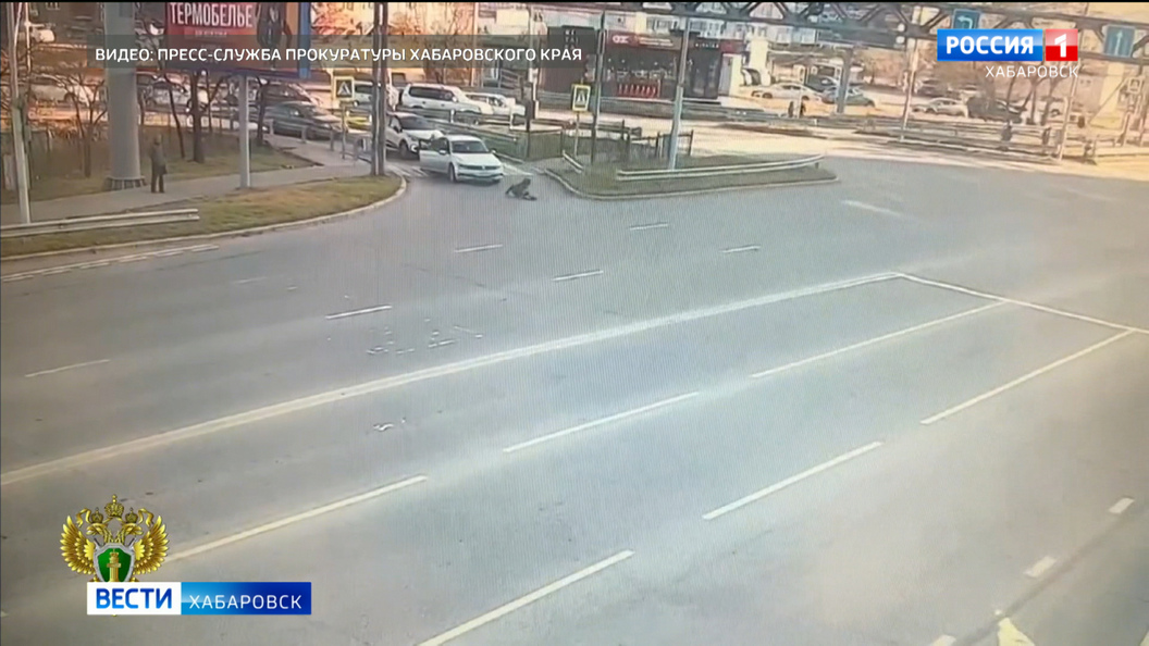 Ребёнка на самокате сбили на перекрёстке улиц Флегонтова и Павла Морозова в Хабаровске