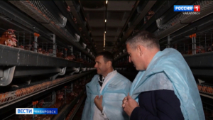 Дмитрий Демешин дал старт новой линии по производству комбикорма на Хабаровском племптицезаводе