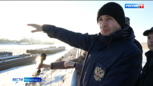Дмитрий Демешин проинспектировал ход строительства хабаровской набережной