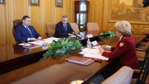 Дмитрий Демешин провёл рабочую встречу с руководителем краевого управления Роспотребнадзора