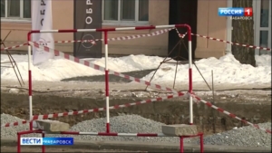 Временная мера: остановка «Госбанк» переедет из-за строительства жилого дома в центре Хабаровска