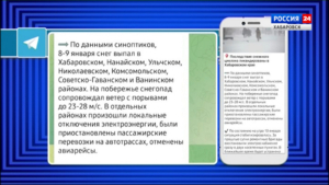 Последствия снежного циклона ликвидированы в Хабаровском крае