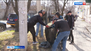 «В Хабаровске живут неутомимые сердца»: общегородской субботник прошёл под песни о Великой Победе