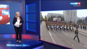 Главный Парад Победы в ДФО, «Бессмертный полк», встреча Дмитрия Демешина с «Героями Vостока»