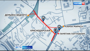 Смотрите в 21:10. К ремонту Краснодарской улицы приступят в Хабаровске – здесь будет четыре полосы