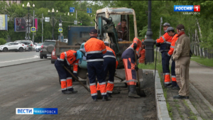 Дорожные рабочие зашли на новый участок улицы Ленина