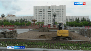 Фонтанам площади имени Ленина заменят трубопровод