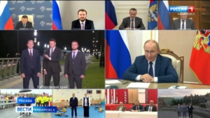 Президент России Владимир Путин по видеосвязи открыл набережную Комсомольска-на-Амуре