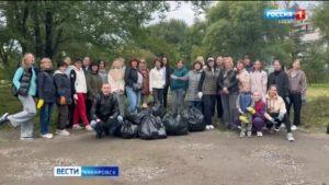 Чистоту навели вопреки непогоде: массовый субботник прошёл в Хабаровске