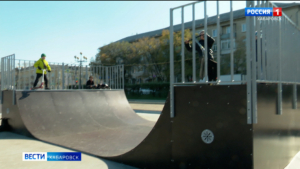 Долгожданный экстрим: Современный скейт-парк открыли возле Краевого дворца «Русь»