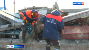 На учениях со спасателями из Малайзии в Хабаровске ликвидировали последствия землетрясения