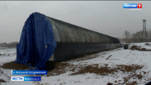 На Большом Уссурийском острове завершили монтаж первого из трёх мостов-арок