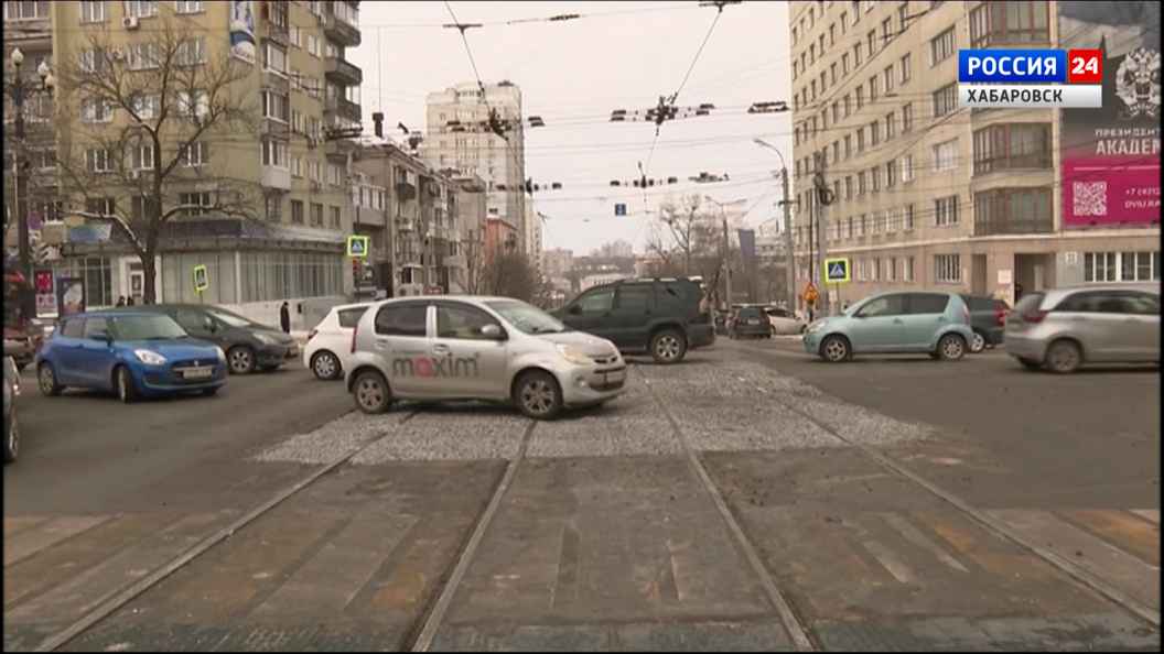 Сроки завершения ремонта на пересечении улиц Шеронова и Муравьёва-Амурского в Хабаровске перенесли