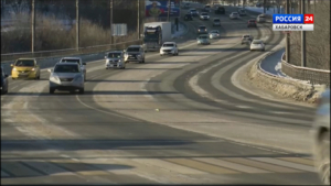 Смотрите в 21:10. Комплексный ремонт дорог по нацпроекту раньше срока завершили в Хабаровске