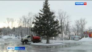 Режим работы «народного» катка на набережной Хабаровска в некоторые дни будут продлевать на ночь