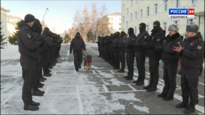 Смотрите в 21:10. «Его служба была безупречной»: в Хабаровске проводили на пенсию пса-ветерана