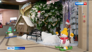 Сказки Пушкина, природа и восточные мотивы: в Хабаровске продолжают украшать город к Новому году