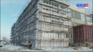 В школе микрорайона «Парус» Комсомольска-на-Амуре завершается первый год реконструкции