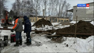 В посёлке Ванино идёт восстановление подачи тепла в дома по улице Гарнизонной
