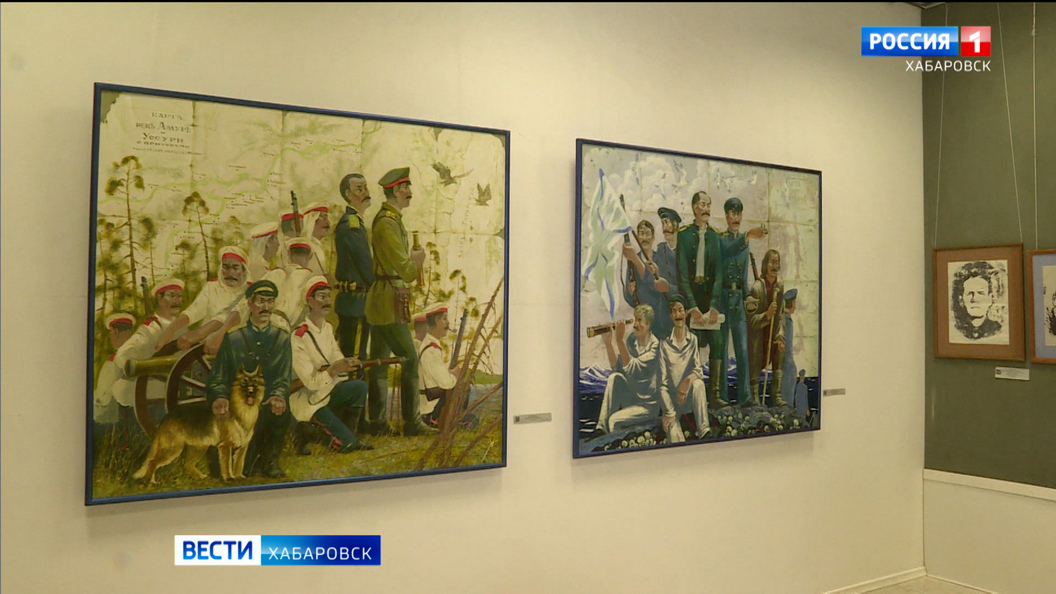 «Древо жизни», «белые пятна» и красный скотч: в Хабаровске открыли выставку лучших художников края
