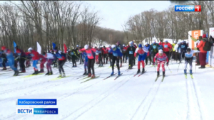 Четыре тысячи жителей края вышли на старт 44-й открытой Всероссийской лыжной гонки «Лыжня России»