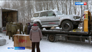 «Всегда подставим плечо»: первую в этом году партию гумпомощи отправили за «ленту» волонтёры региона
