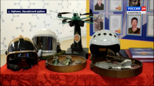 «Спасибо за то, что храните память»: ценные экспонаты из зоны СВО передали музею школы села Найхин