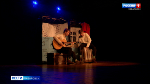 Под песни Виктора Цоя прошла премьера спектакля «Теркин. Жив» в краевом театре юного зрителя