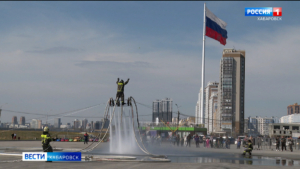 377 лет со дня создания пожарной охраны отметили на площади возле Арены "Ерофей"