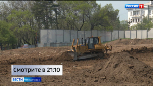 Смотрите в 21:10. На площадке Краевого музыкального театра возобновились работы