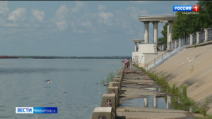 Уровень Амура продолжает подниматься у Хабаровска, однако до критических значений пока далеко