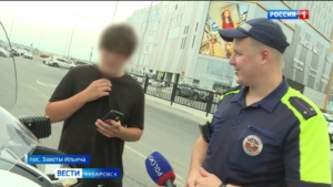 Хабаровские инспекторы ГАИ усиливают борьбу с подростками на мопедах и пит-байках