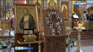 «Самый радостный святой»: мощи Серафима Саровского встретили в Хабаровской епархии