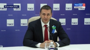 Пресс-конференция Дмитрия Демешина в информационном центре «ТАСС Дальний Восток»