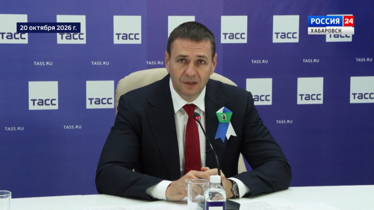 Пресс-конференция Дмитрия Демешина в информационном центре «ТАСС Дальний Восток»