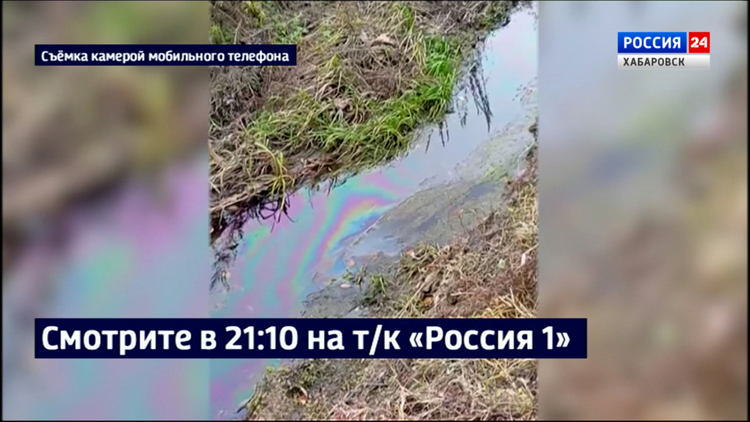 Смотрите в 21:10. Экологи и прокуратура ищут источник загрязнения нефтепродуктами реки Чёрная
