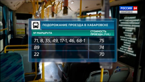 Проезд подорожает ещё на девяти автобусных линиях Хабаровска