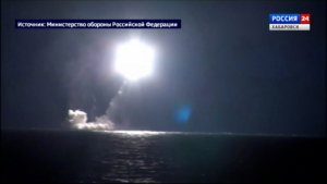 Ракетный залп из глубин Охотского моря произвёл подводный крейсер «Генералиссимус Суворов»